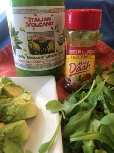 Arugula & Avocado Salad with Balsamic Citrus Drizzle~~The Crispy Cupboard